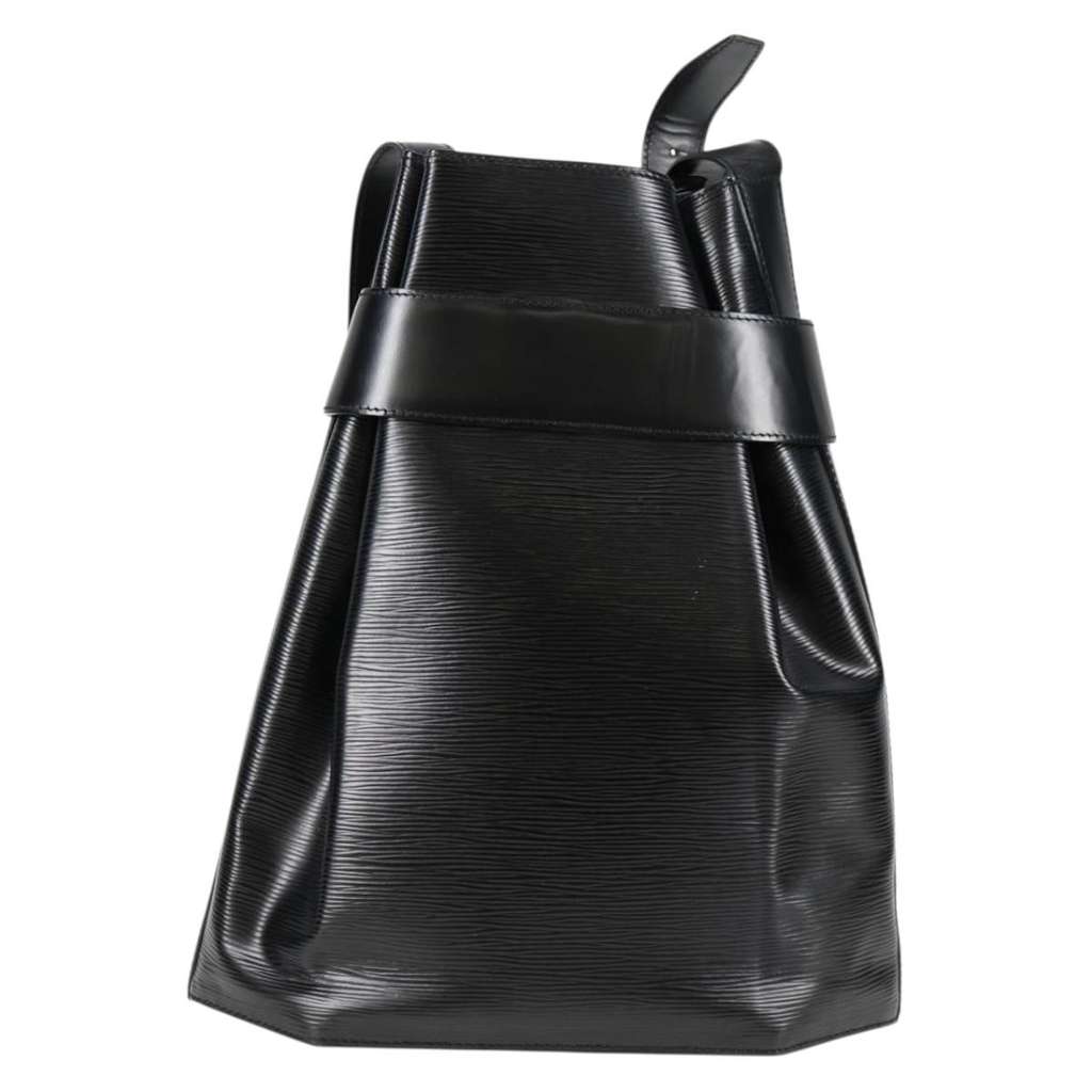 Louis Vuitton Vintage Sac d'Epaule Handbag Black Leather Good condition - Back View