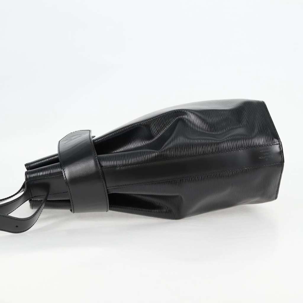 Louis Vuitton Vintage Sac d'Epaule Handbag Black Leather Good condition - Inside View