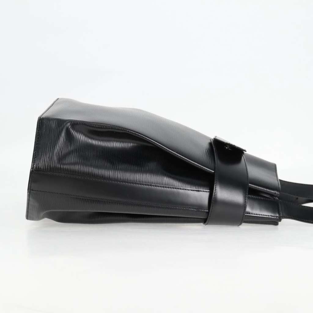 Louis Vuitton Vintage Sac d'Epaule Handbag Black Leather Good condition - Model View