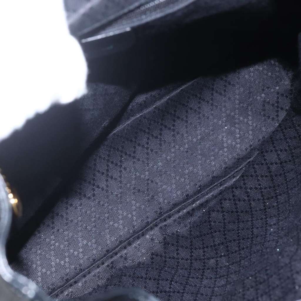 Gucci Vintage Bamboo Backpack Black Leather Good condition - Box View