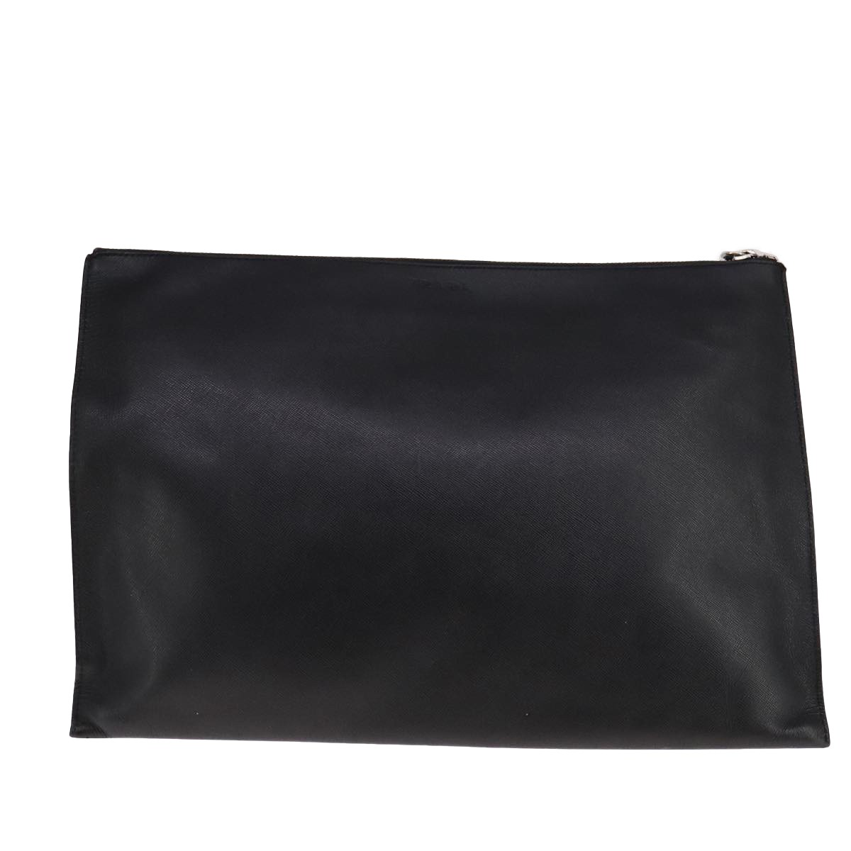 Prada Vintage Pouch Black Leather Good condition - Back View