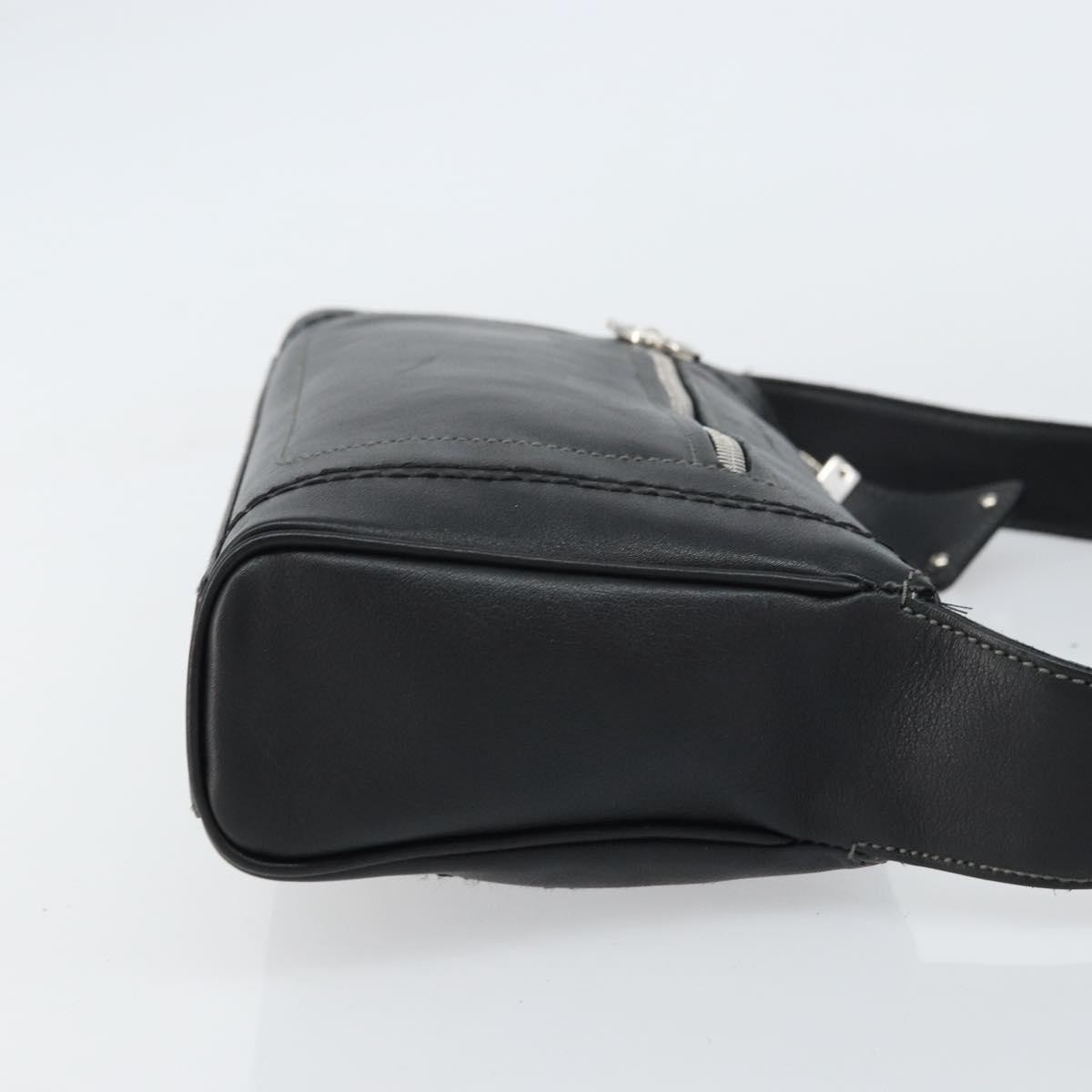 Salvatore Ferragamo Gancini Shoulder Bag Black Leather Good condition - Inside View