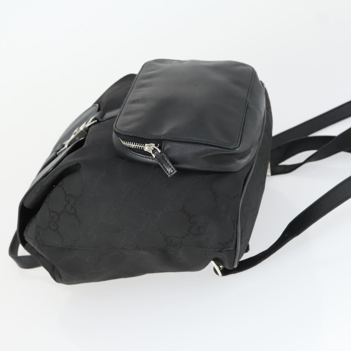 Gucci Vintage Jackie Backpack Black Canvas Good condition - Model View