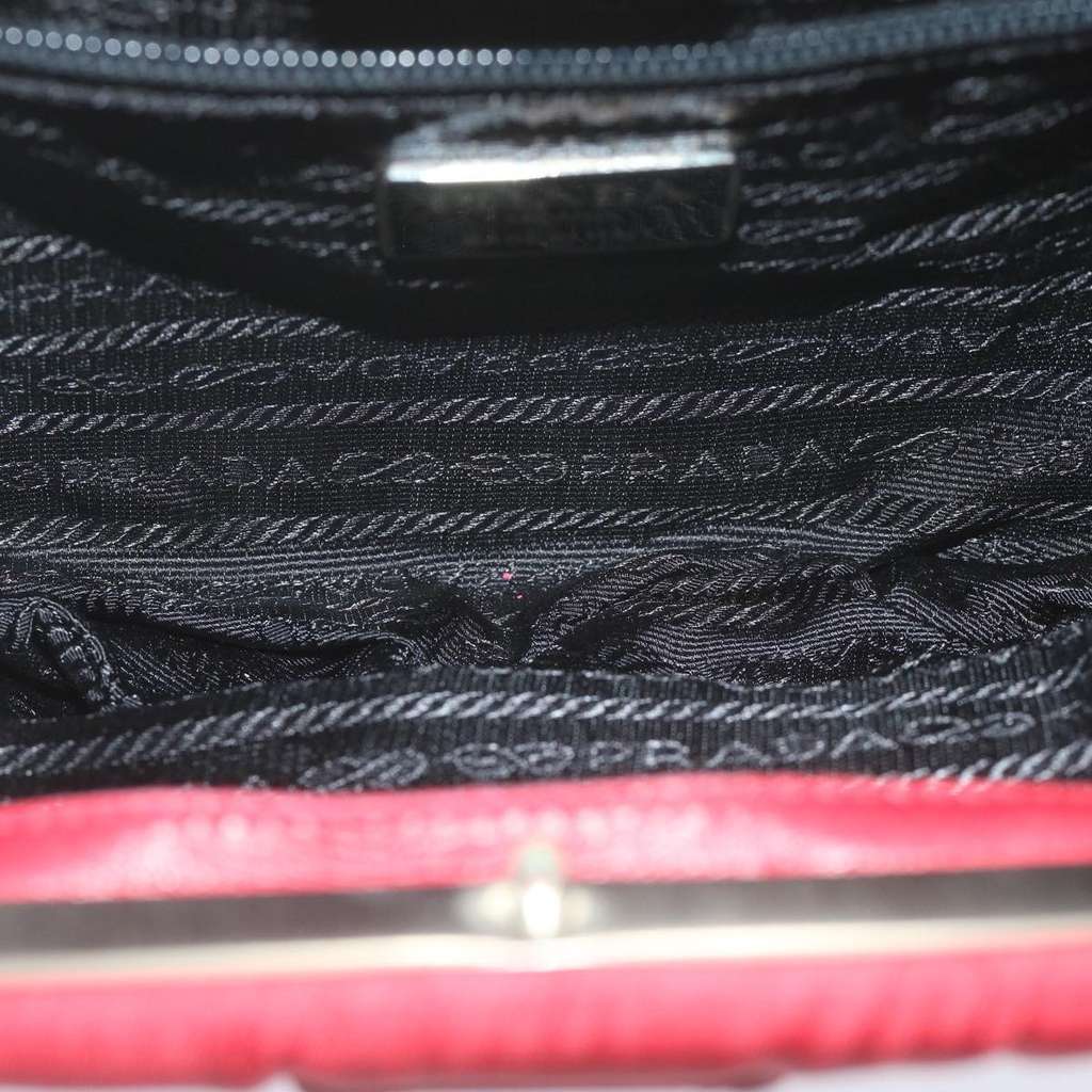 Prada Chain Shoulder Bag Red Good condition - Box View