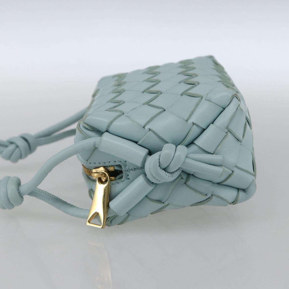 Bottega Veneta Loop Crossbody Bag Blue Leather Good condition - Inside View