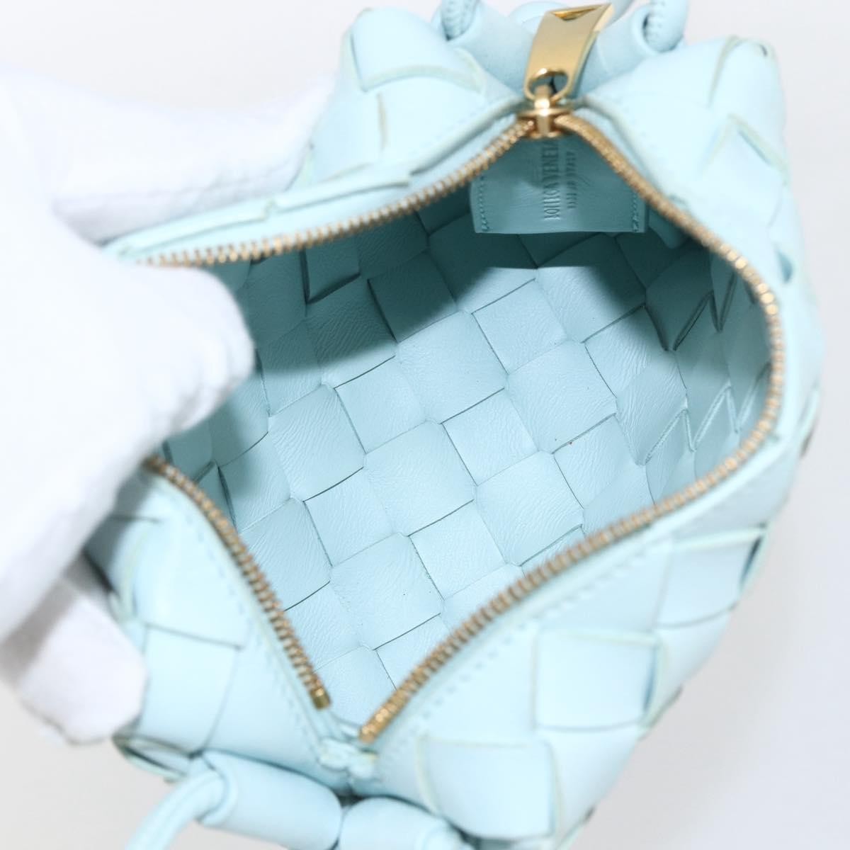 Bottega Veneta Loop Crossbody Bag Blue Leather Good condition - Box View