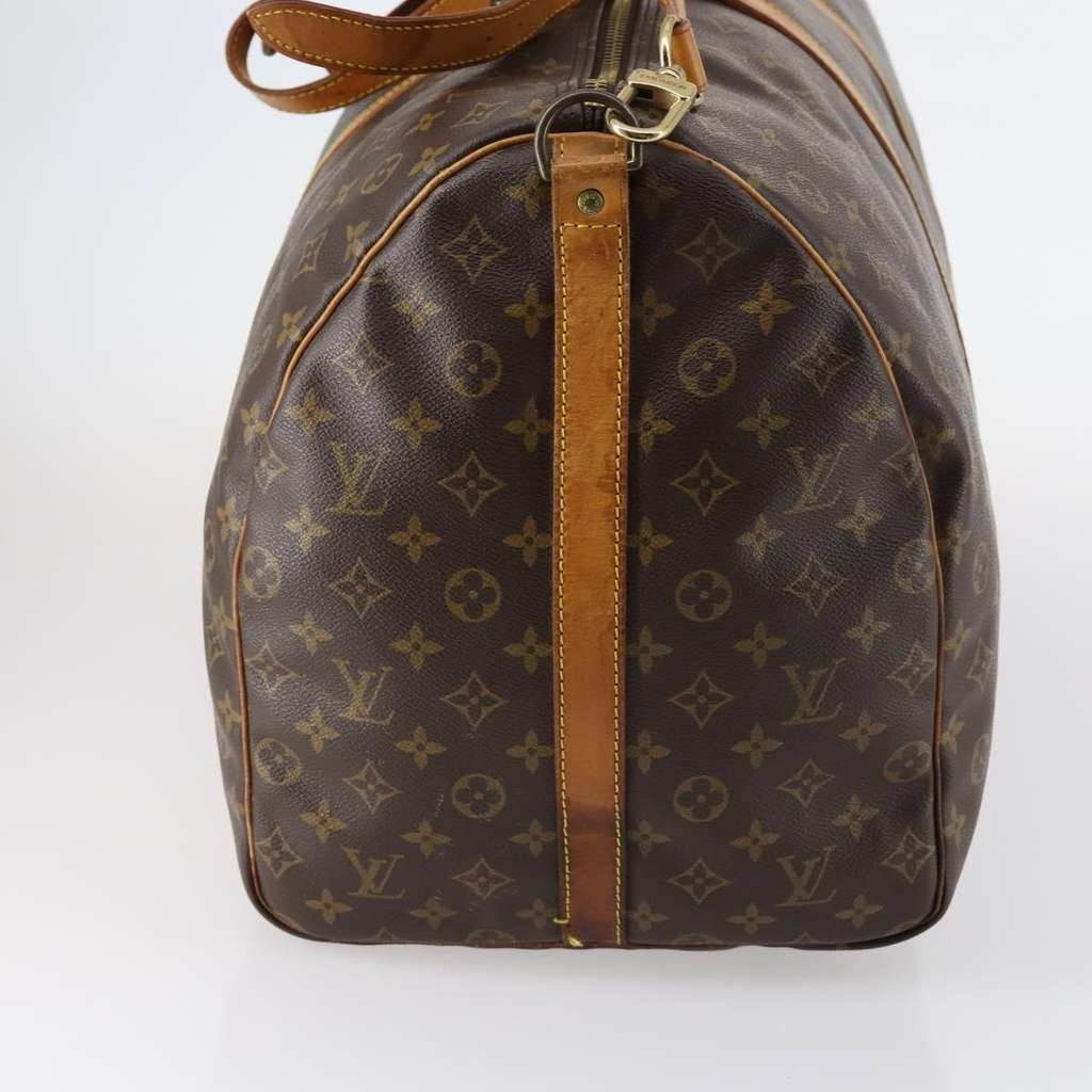 Louis Vuitton Keepall Bandouliere Bag Brown Canvas Good condition - Inside View