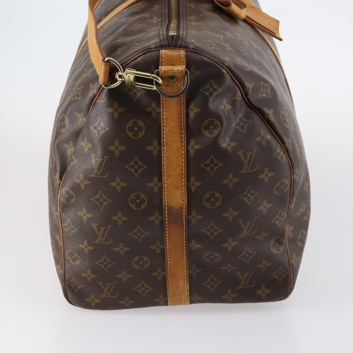 Louis Vuitton Keepall Bandouliere Bag Brown Canvas Good condition - Model View
