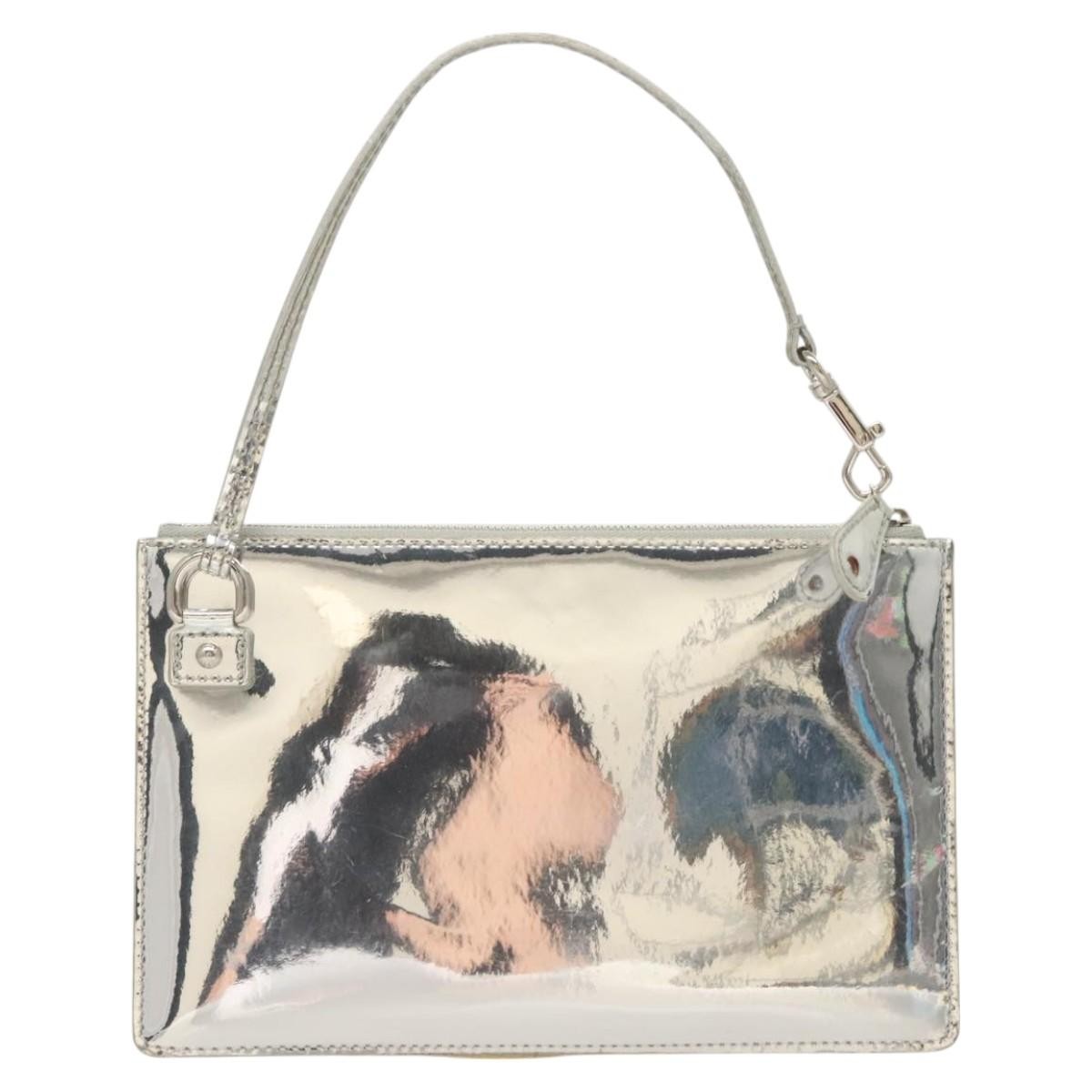 Louis Vuitton Pochette Plate Silver Good condition - Back View