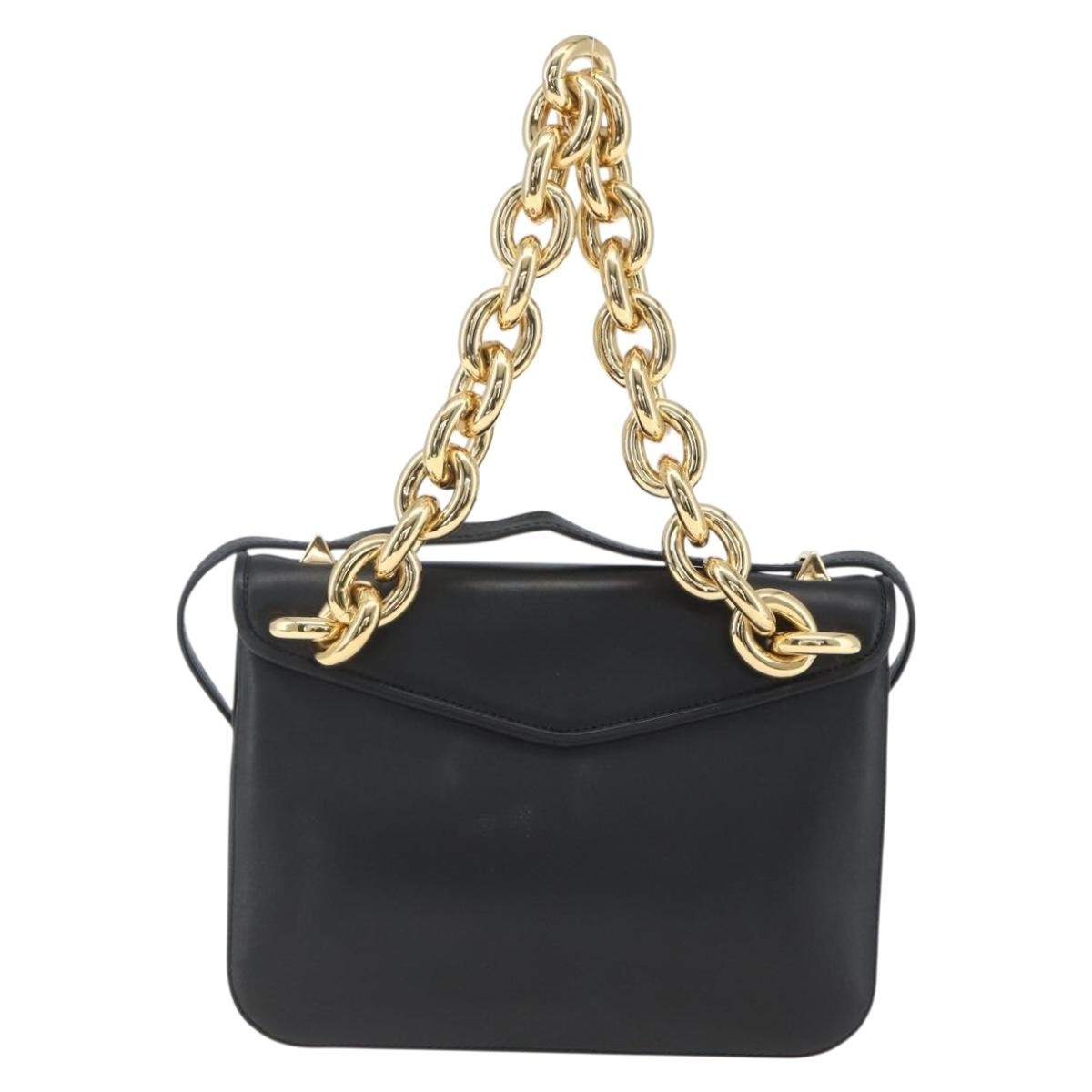 Bottega Veneta Mount Shoulder Bag Black Leather Good condition - Back View