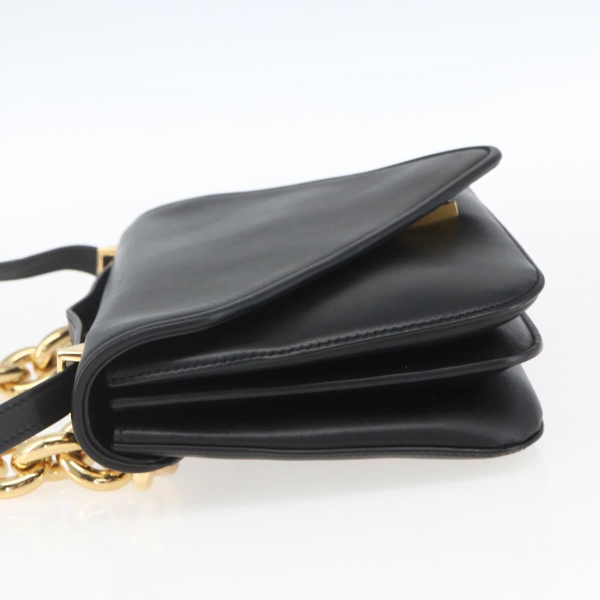 Bottega Veneta Mount Shoulder Bag Black Leather Good condition - Inside View