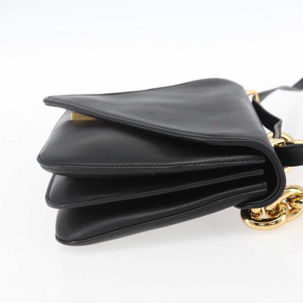 Bottega Veneta Mount Shoulder Bag Black Leather Good condition - Model View