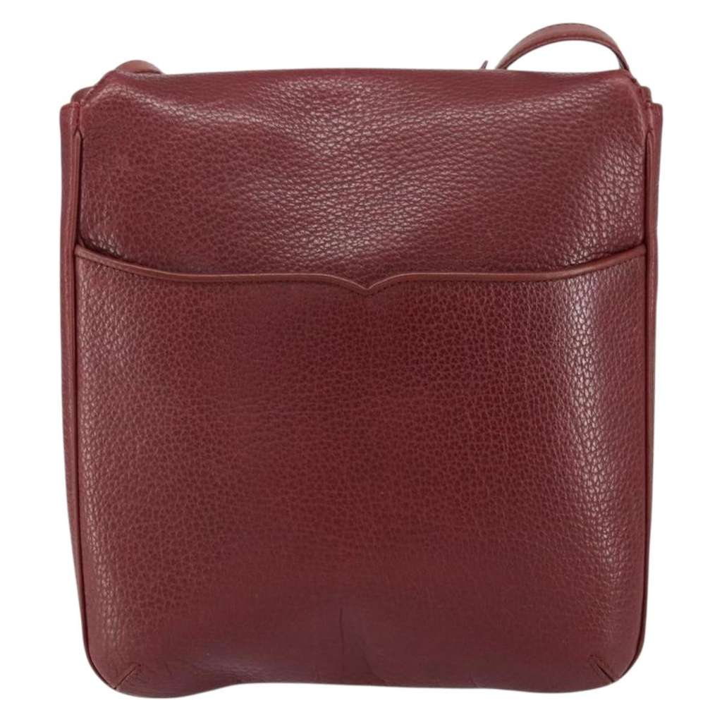 Cartier Must de Cartier Shoulder Bag Burgundy Leather Good condition - Back View