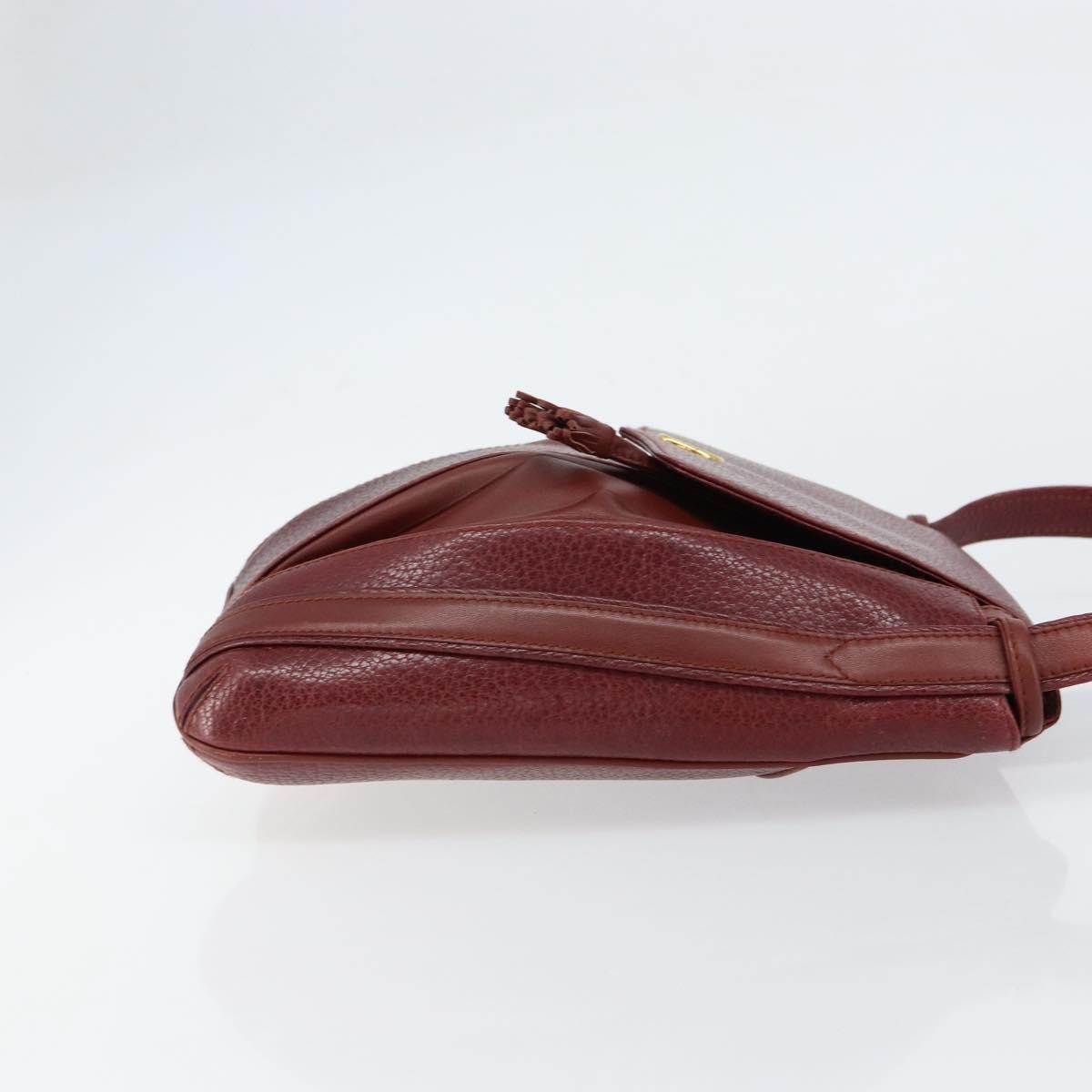 Cartier Must de Cartier Shoulder Bag Burgundy Leather Good condition - Inside View