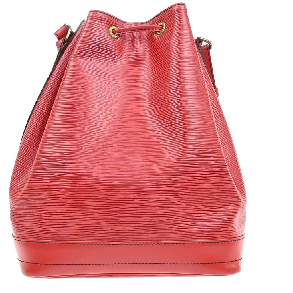Louis Vuitton Noe Handbag Red Leather Good condition - Back View