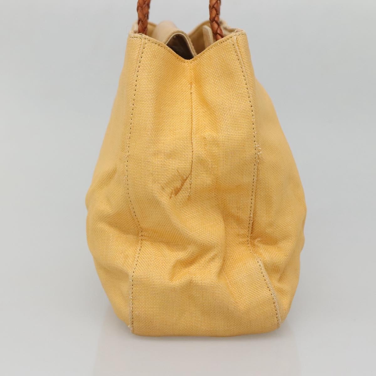 Versace Medusa Shoulder Bag Yellow Canvas Good condition - Inside View