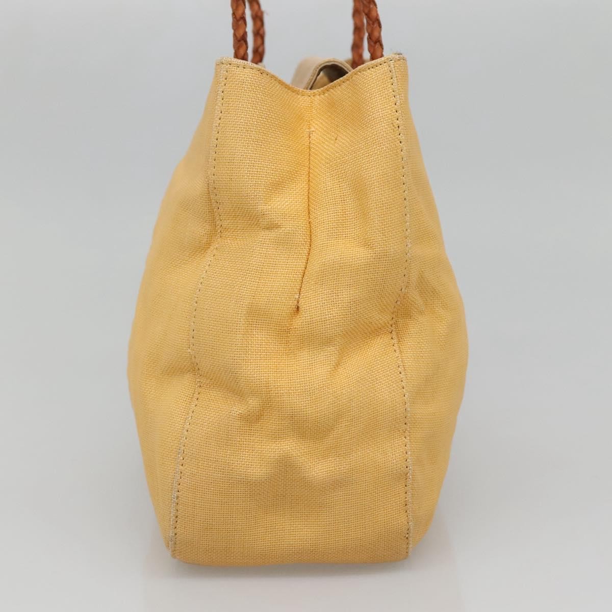 Versace Medusa Shoulder Bag Yellow Canvas Good condition - Model View