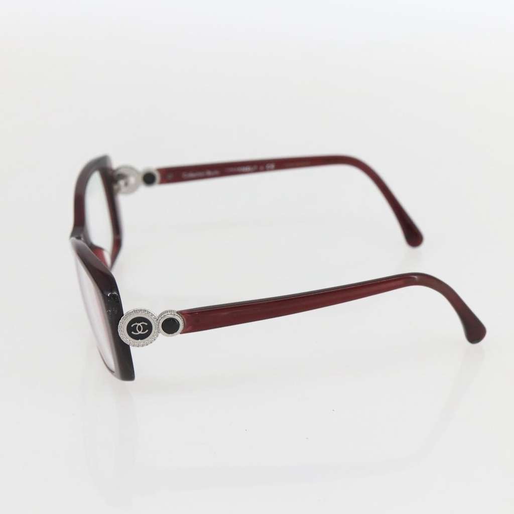 Chanel Logo CC Sunglasses Red Plastic Good condition - Model View