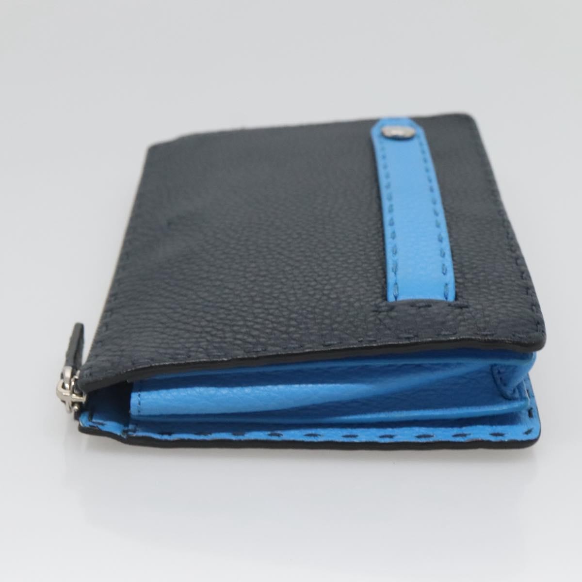 Fendi Selleria Zip Pouch Black Leather Good condition - Model View