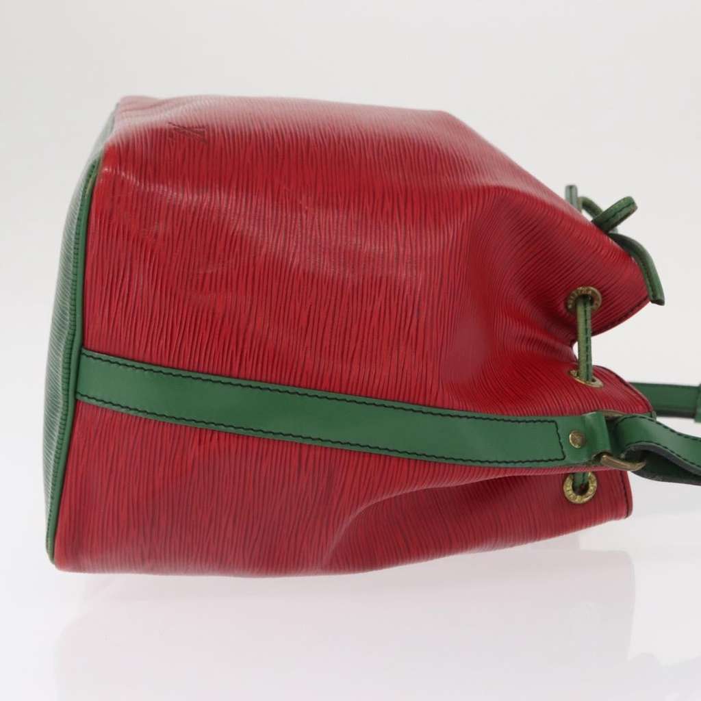 Louis Vuitton Bicolor Petit Noe Handbag Green Leather Fair condition - Inside View