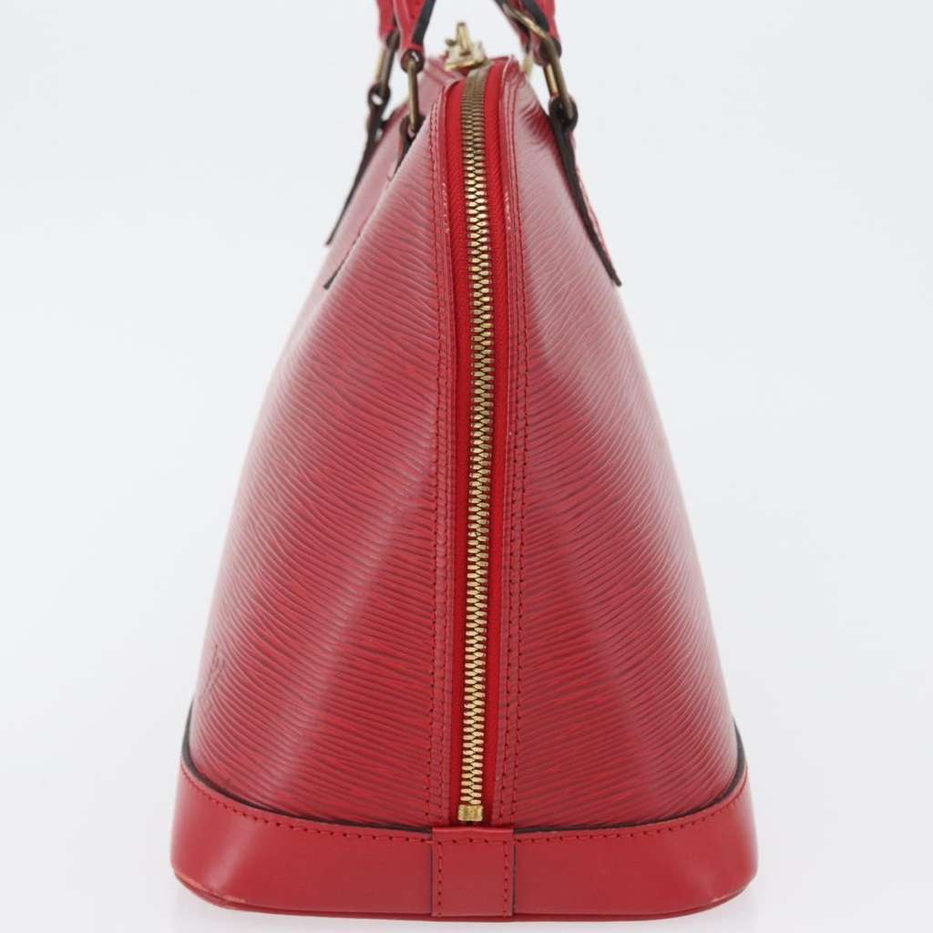 Louis Vuitton Alma Handbag Red Leather Good condition - Inside View