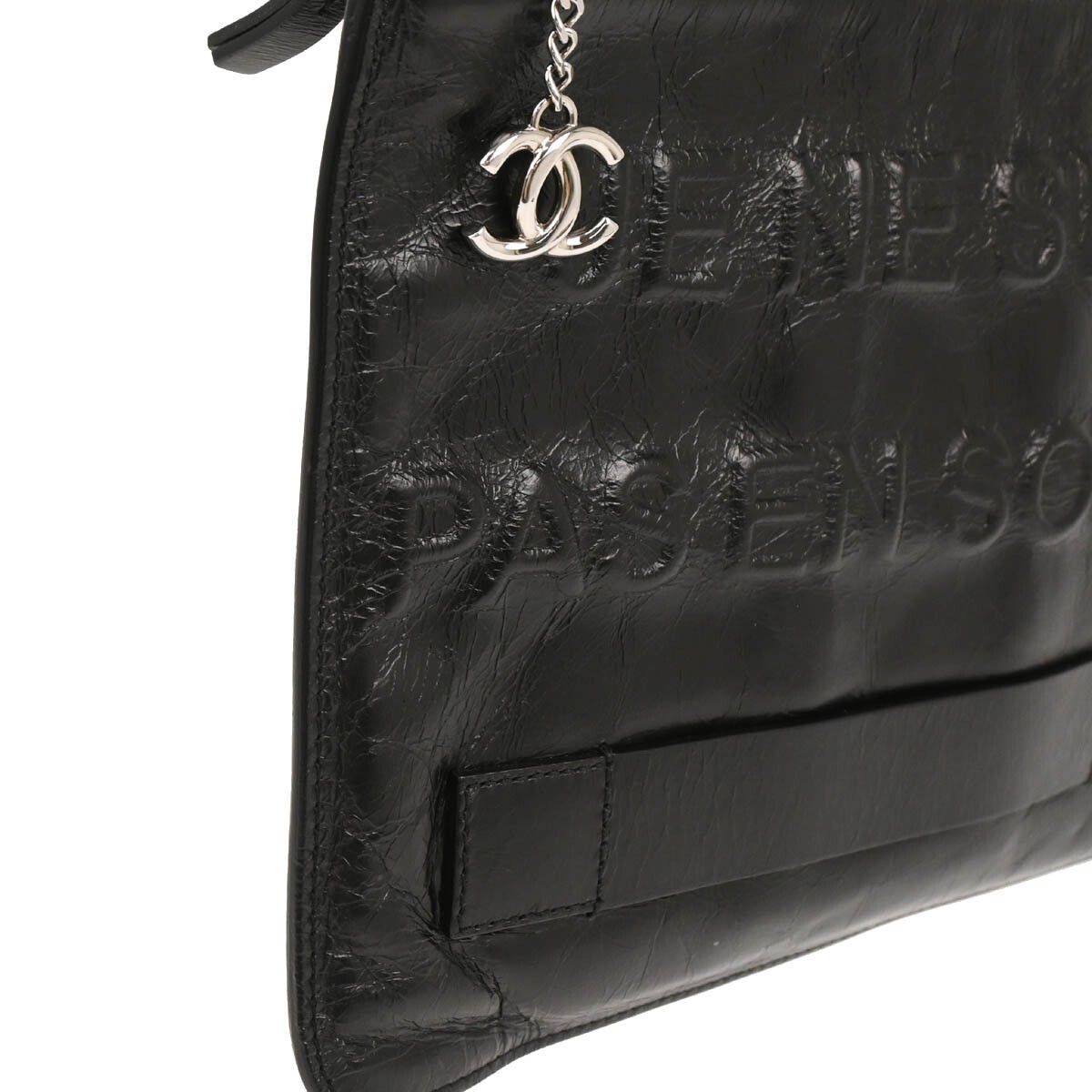 Chanel Je ne suis pas en solde Black Leather Good condition - Inside View