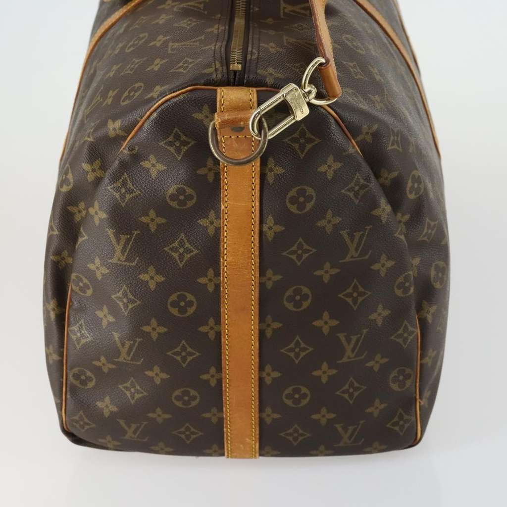 Louis Vuitton Keepall Bandouliere Bag Brown Canvas Fair condition - Inside View