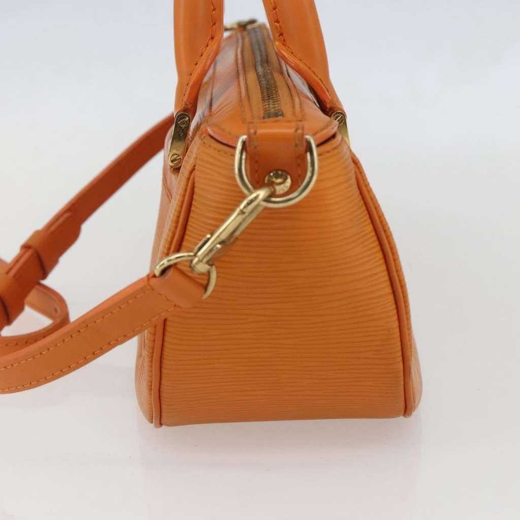 Louis Vuitton Danura Handbag Orange Leather Good condition - Inside View