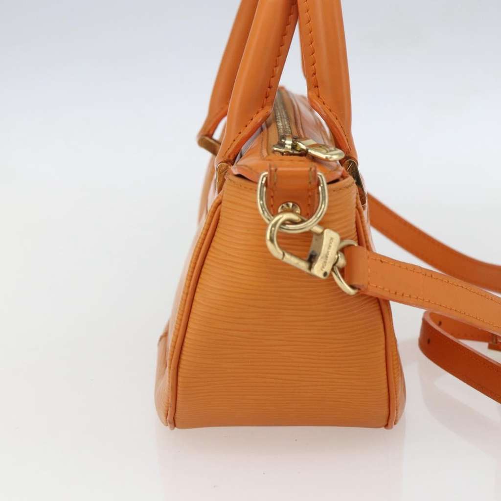Louis Vuitton Danura Handbag Orange Leather Good condition - Model View