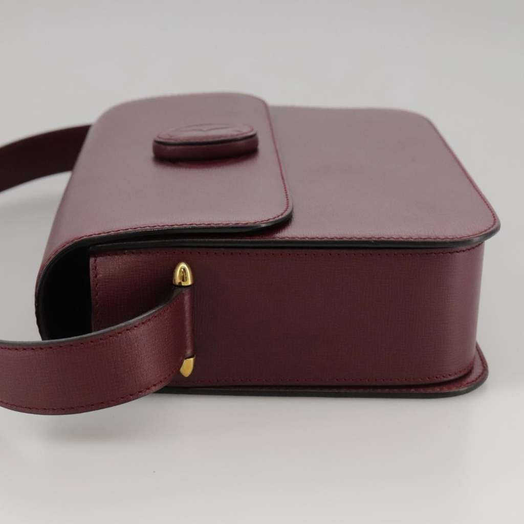Cartier Must de Cartier Shoulder Bag Burgundy Leather Good condition - Inside View