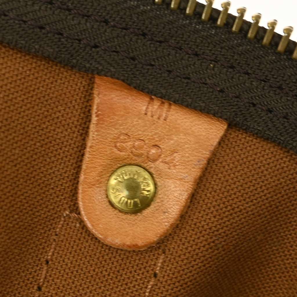 Louis Vuitton Keepall Bag Brown Canvas Fair condition - Model View