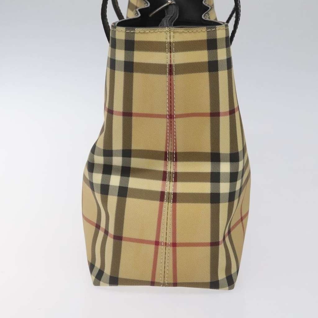 Burberry Nova Check Tote Beige Canvas Good condition - Model View