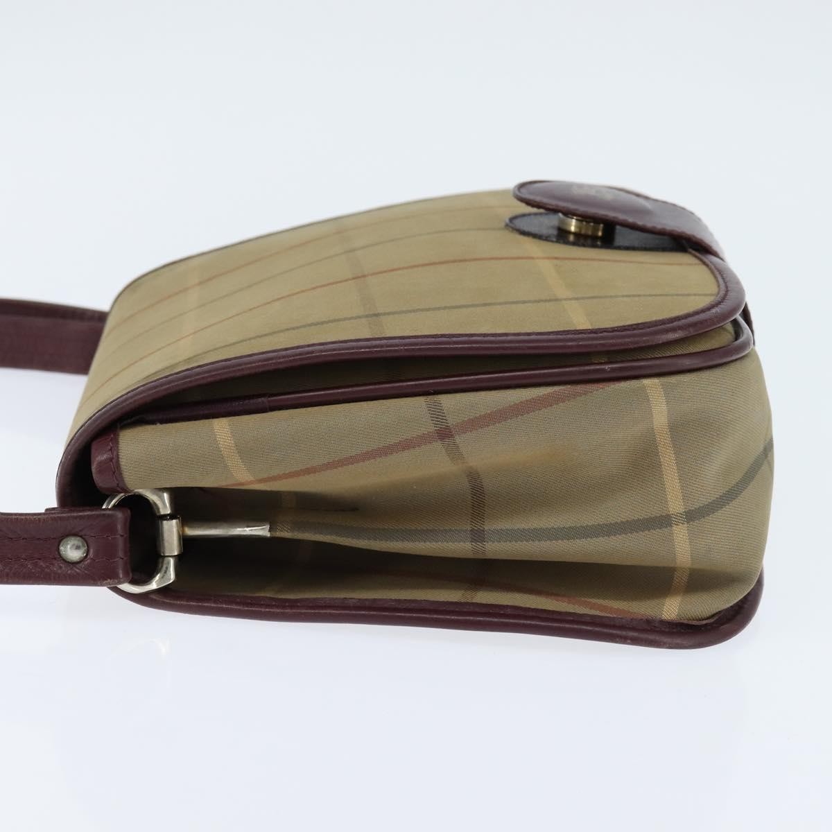 Burberry Nova check Shoulder bag Beige Canvas Good condition - Inside View