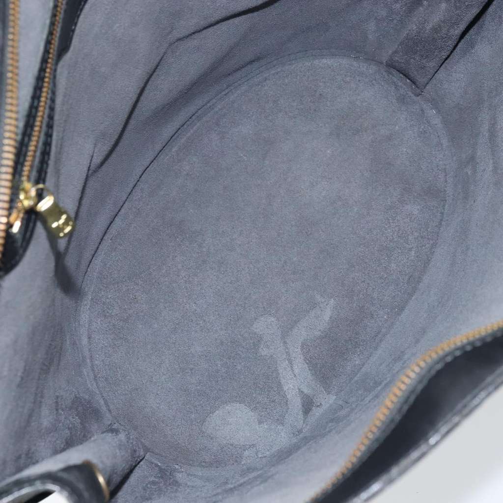 Louis Vuitton Saint Jacques Handbag Black Leather Fair condition - Box View