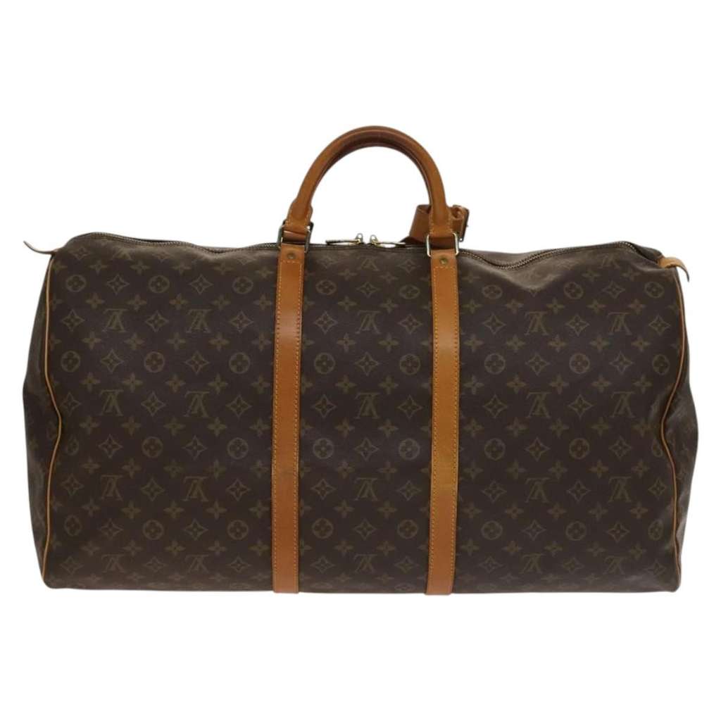 Louis Vuitton Keepall Bag Brown Canvas Good condition - Back View