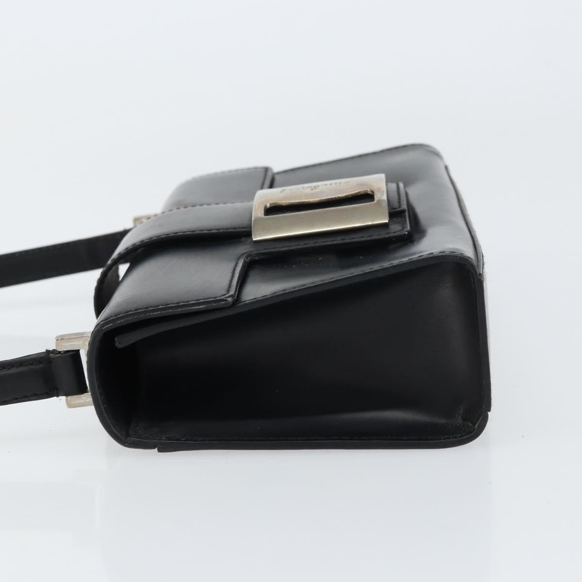 Salvatore Ferragamo Vala Handbag Black Leather Good condition - Model View