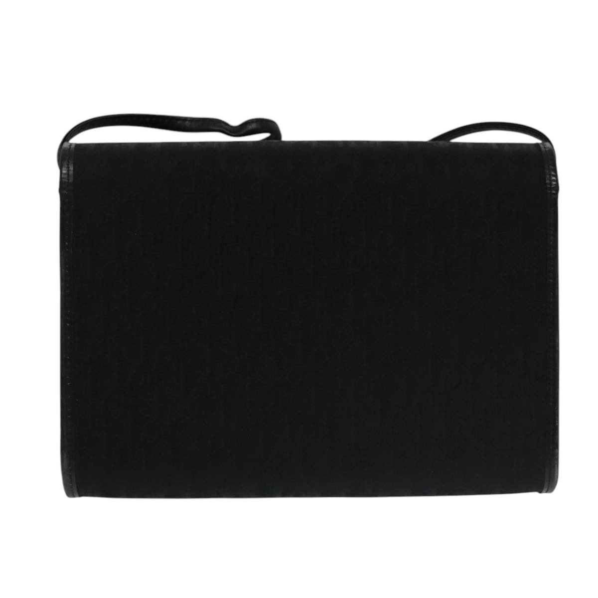 Christian Dior Vintage Trotter Crossbody Bag Black Canvas Good condition - Back View