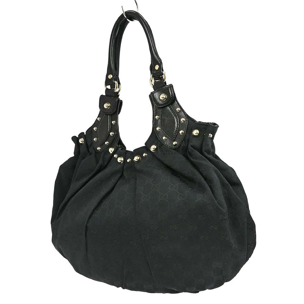 Gucci Pelham Tote Black Canvas Good condition - Back View