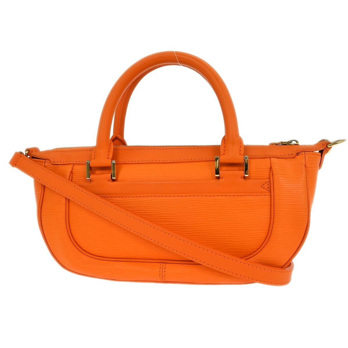 Louis Vuitton Danura Handbag Orange Leather Good condition - Back View