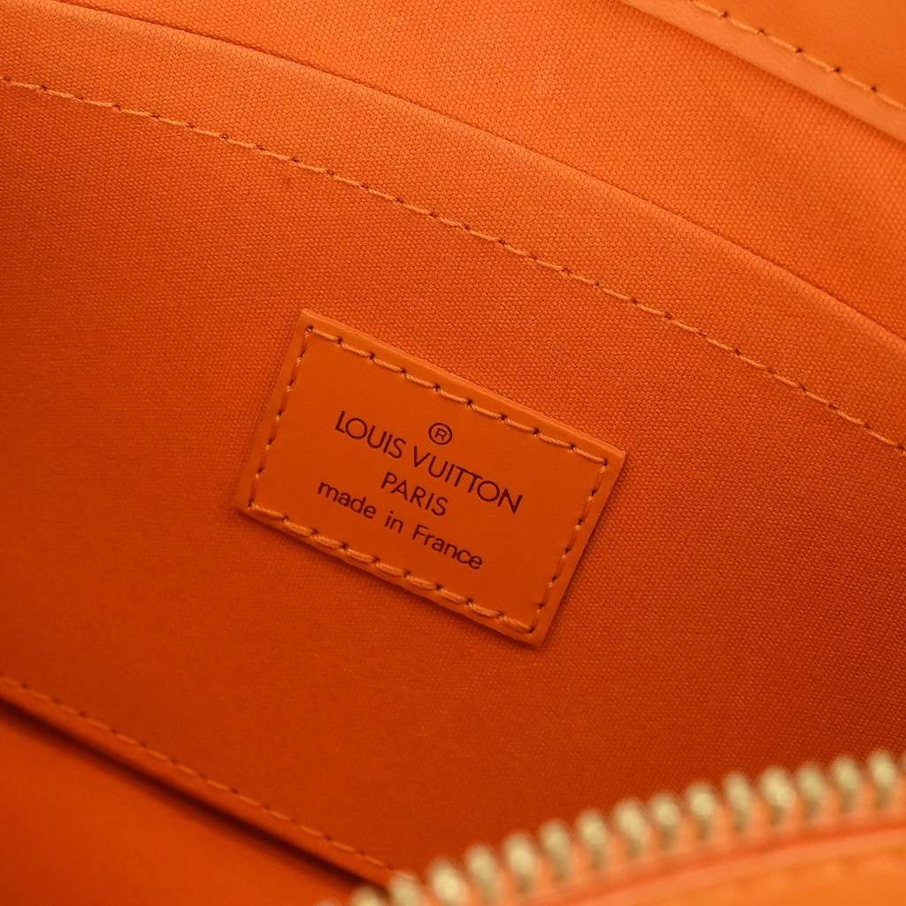 Louis Vuitton Danura Handbag Orange Leather Good condition - Model View