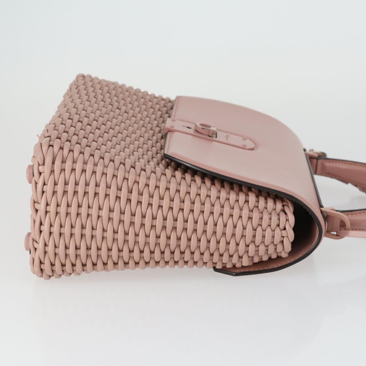 Salvatore Ferragamo Boxyz Top Handle Bag Pink Leather Good condition - Inside View