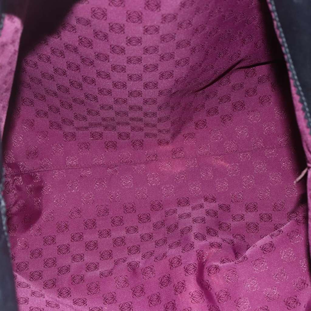 Loewe Anagram Tote Black Leather Good condition - Box View