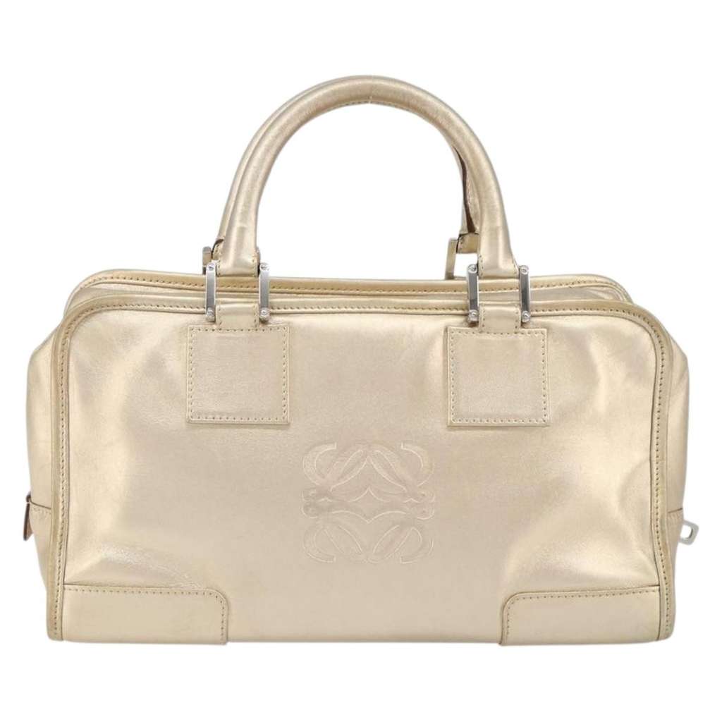 Loewe Amazona Bag Gold Leather Good condition - Back View
