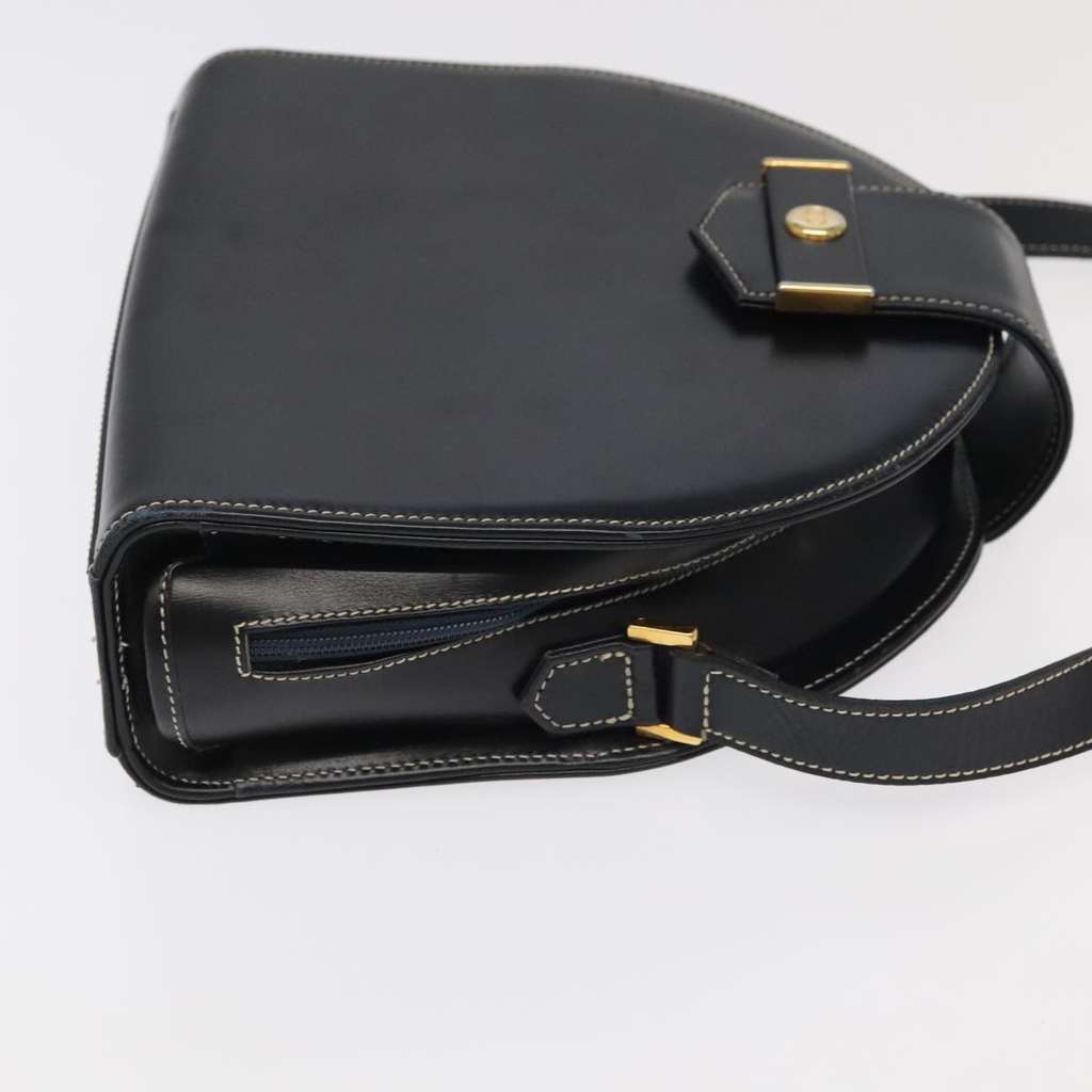 Christian Dior CD Shoulder bag Black Leather Good condition - Inside View