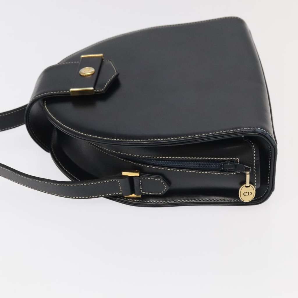 Christian Dior CD Shoulder bag Black Leather Good condition - Model View