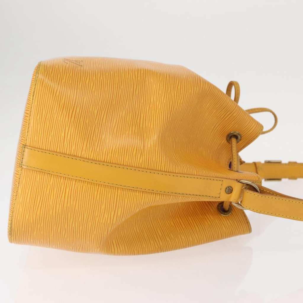 Louis Vuitton Petit Noe Handbag Yellow Leather Good condition - Inside View