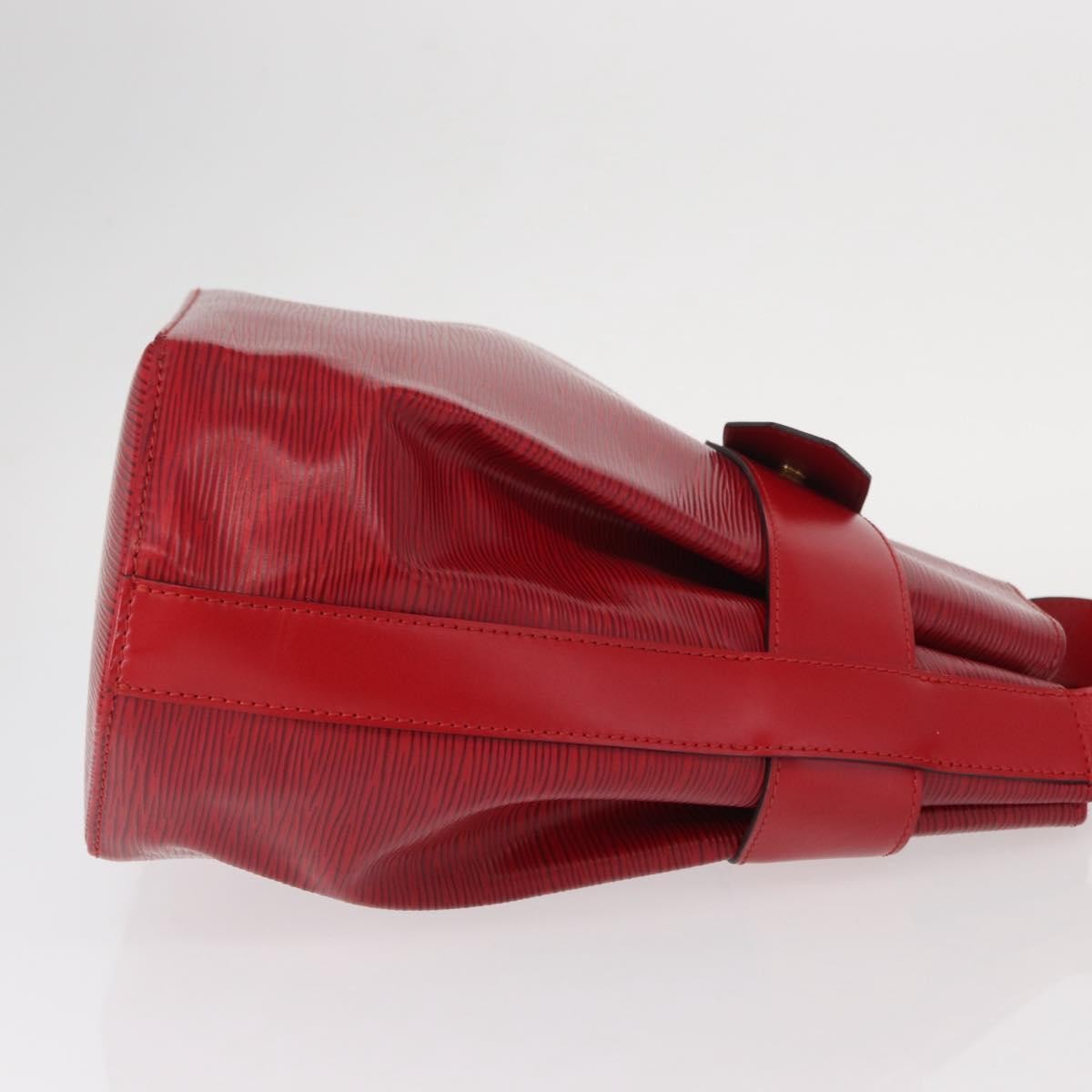 Louis Vuitton Vintage Sac d'Epaule Handbag Red Leather Good condition - Inside View