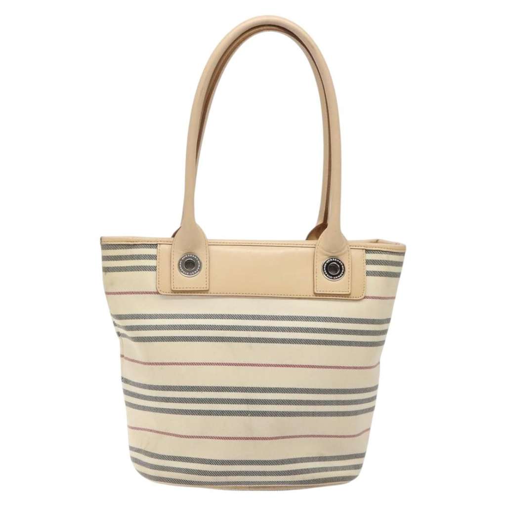 Burberry Nova Check Handbag Beige Canvas Good condition - Back View