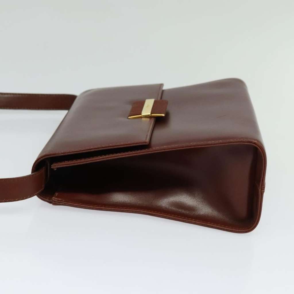Salvatore Ferragamo Flap Shoulder Bag Brown Leather Good condition - Inside View