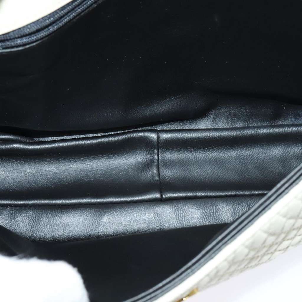 Bally Vintage Chain Shoulder Bag White Leather Good condition - Box View